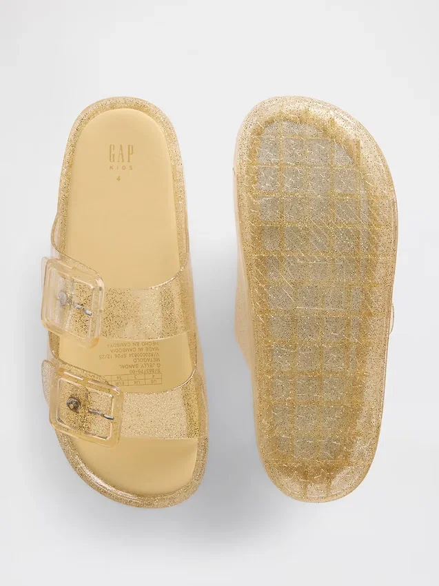Sandalias de goma con hebilla para niños