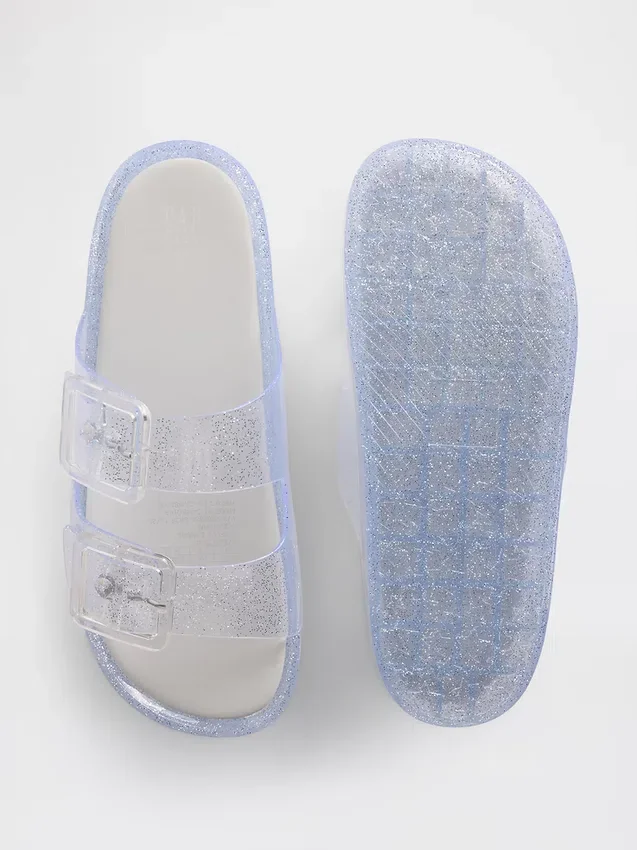 Sandalias de goma con hebilla para niños