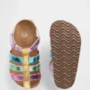 Sandalias de pescador metalizadas para niños pequeños