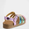 Sandalias de pescador metalizadas para niños pequeños