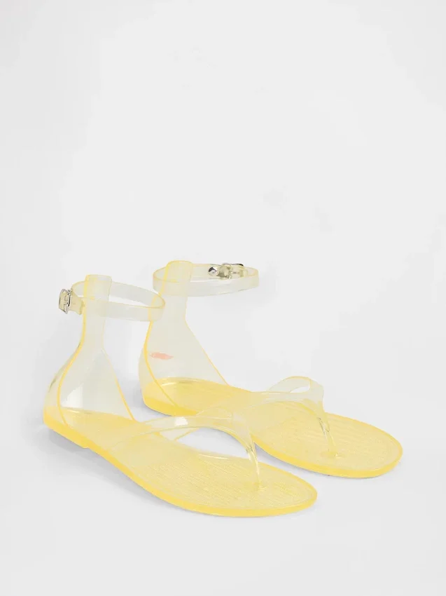 Sandalias de tiras de goma