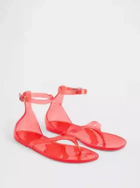 Sandalias de tiras de goma