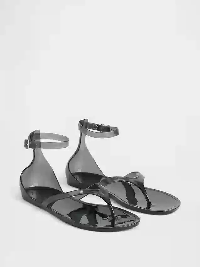 Sandalias de tiras de goma