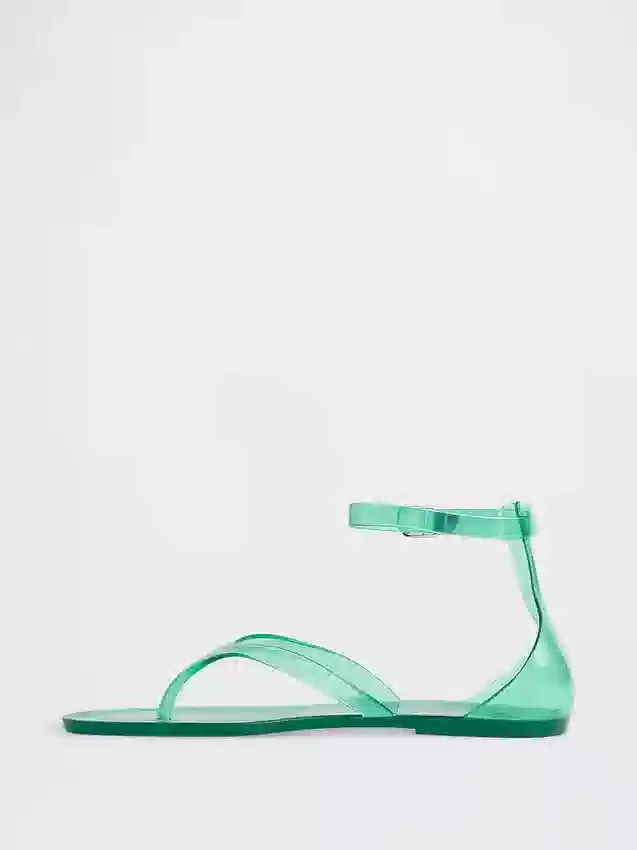 Sandalias de tiras de goma
