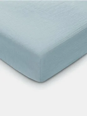 Sábana bajera ajustable de muselina de Comfy Cubs