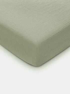 Sábana bajera ajustable de muselina de Comfy Cubs