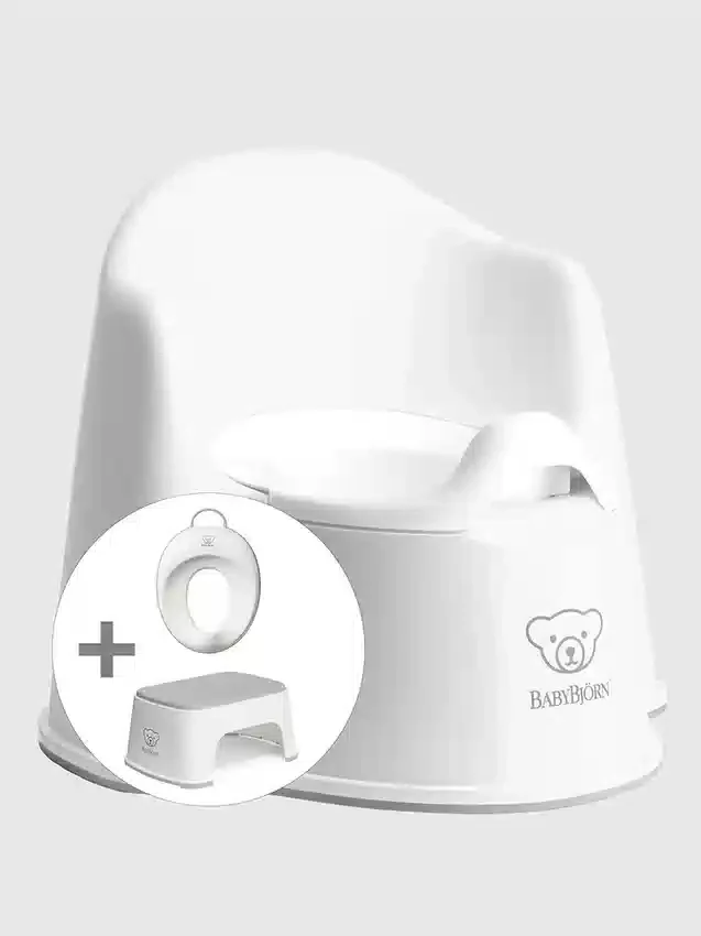 Set de 3 piezas para el aprendizaje del uso del orinal de BabyBjörn