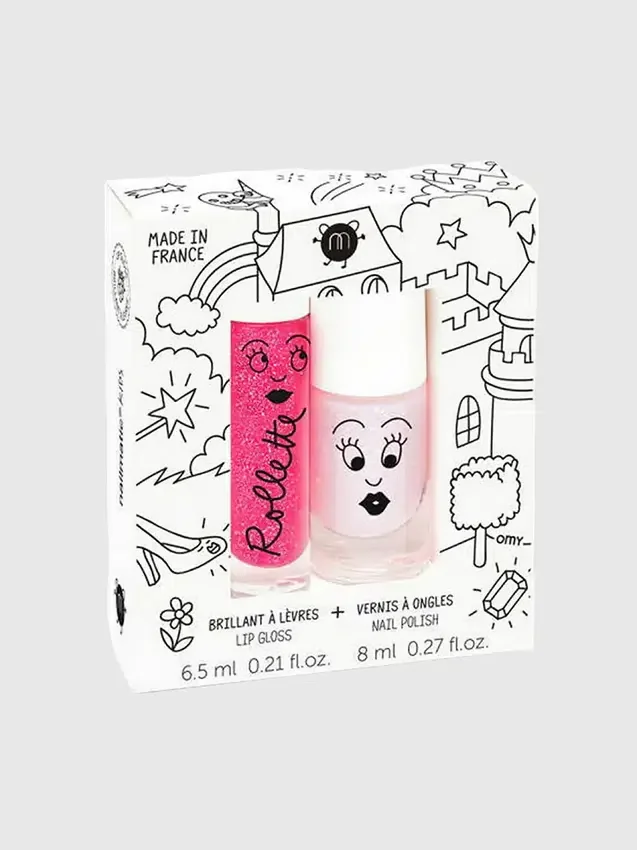 Set de esmaltes de uñas y brillo de labios «Fairytales» de Nailmatic