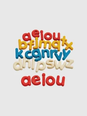 Set de habilidades lingüísticas con el alfabeto en minúsculas