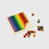 Set de habilidades matemáticas con 100 cubos para contar