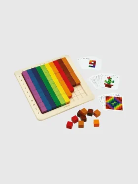 Set de habilidades matemáticas con 100 cubos para contar