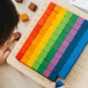 Set de habilidades matemáticas con 100 cubos para contar