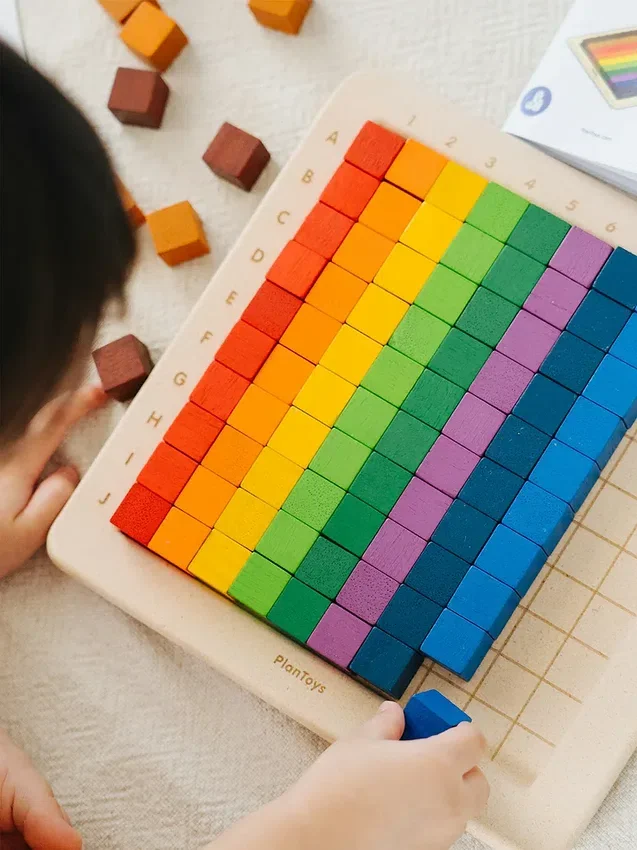 Set de habilidades matemáticas con 100 cubos para contar