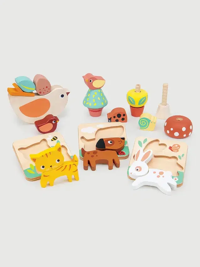 Set de juguetes «Juego en el jardín» para niños de 24 meses