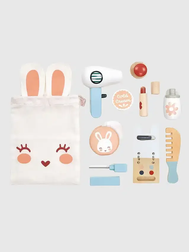 Set de maquillaje de conejito para niños pequeños
