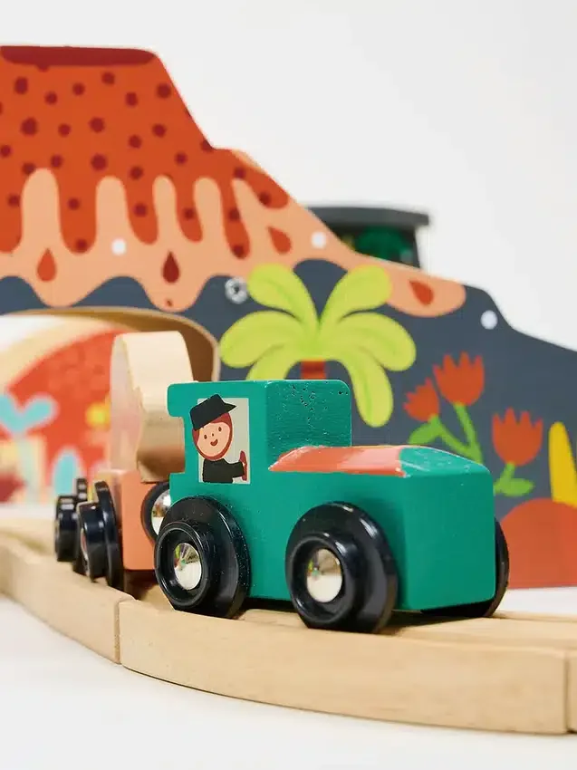 Set de tren de dinosaurios «Lost World»