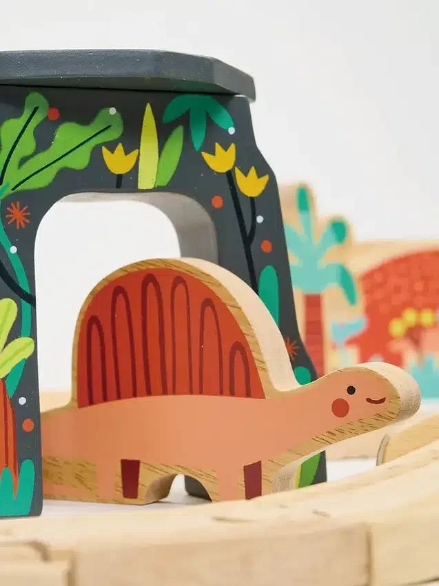 Set de tren de dinosaurios «Lost World»