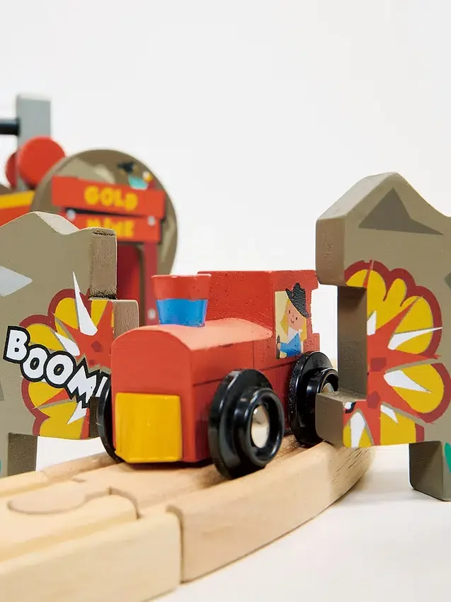 Set de tren de la mina de oro