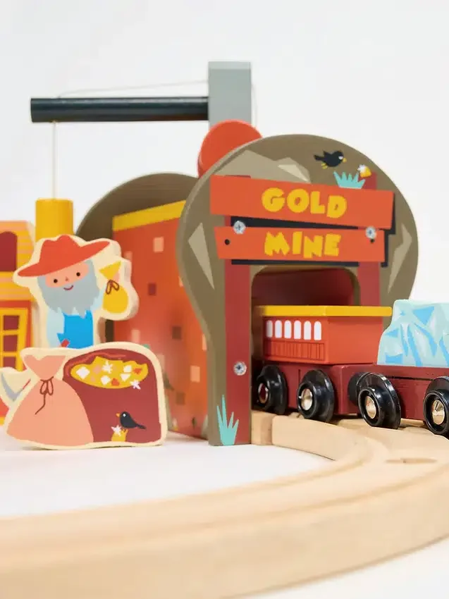 Set de tren de la mina de oro