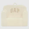 Silla de espuma con logotipo de babyGap en terciopelo acanalado