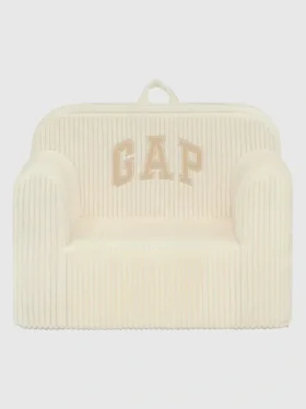 Silla de espuma con logotipo de babyGap en terciopelo acanalado
