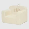 Silla de espuma con logotipo de babyGap en terciopelo acanalado
