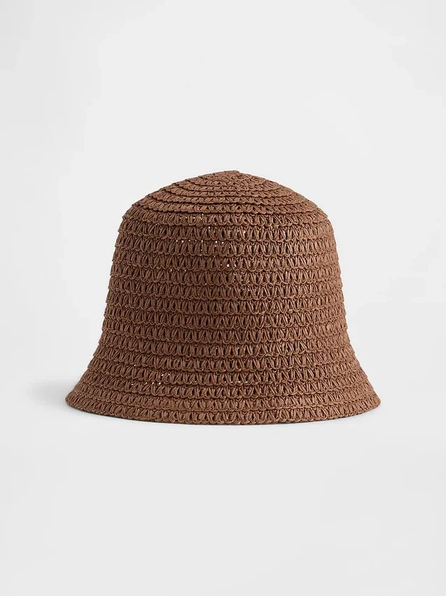 Sombrero de paja tipo «bucket»