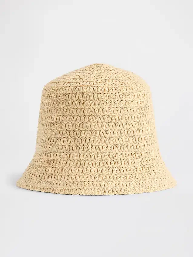 Sombrero de paja tipo «bucket»