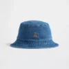 Sombrero de pescador de denim para niños pequeños con el oso Brannan