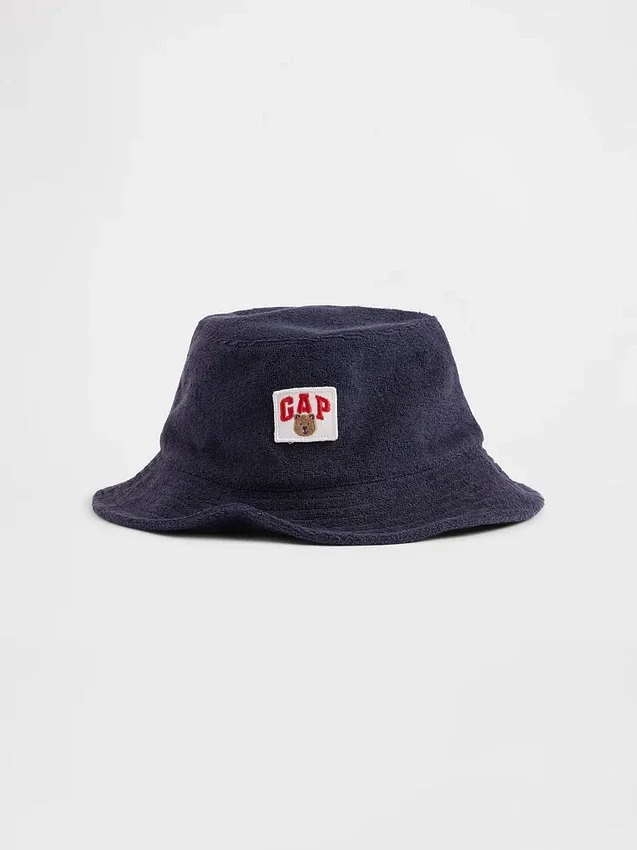Sombrero de pescador de rizo para bebés y niños con el logotipo de Brannan Bear