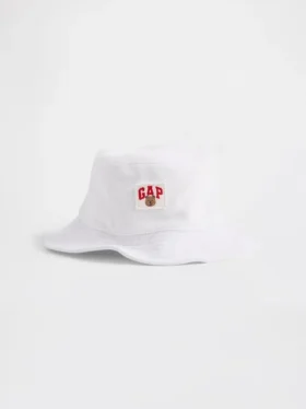 Sombrero de pescador de rizo para bebés y niños con el logotipo de Brannan Bear