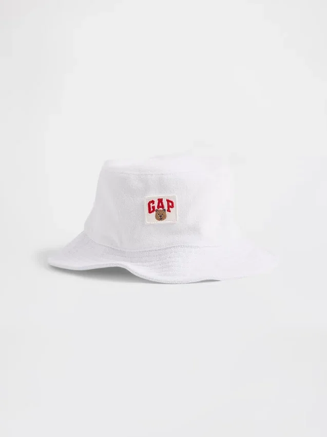 Sombrero de pescador de rizo para bebés y niños con el logotipo de Brannan Bear