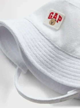 Sombrero de pescador de rizo para bebés y niños con el logotipo de Brannan Bear