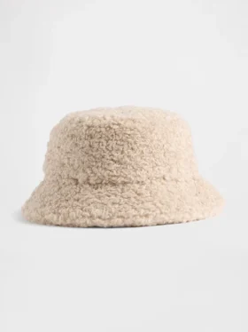 Sombrero de pescador infantil de sherpa reciclado