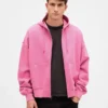 Sudadera con capucha, cremallera completa y corte corto oversize para adulto