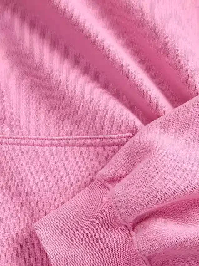 Sudadera con capucha, cremallera completa y corte corto oversize para adulto
