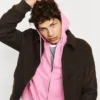Sudadera con capucha, cremallera completa y corte corto oversize para adulto