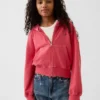 Sudadera con capucha, cremallera completa y corte oversize para niño, de felpa Vintagesoft