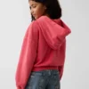 Sudadera con capucha, cremallera completa y corte oversize para niño, de felpa Vintagesoft
