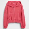 Sudadera con capucha, cremallera completa y corte oversize para niño, de felpa Vintagesoft