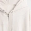 Sudadera con capucha, cremallera y corte en cuña Vintagesoft