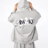 Sudadera con capucha, cremallera y logo oversize de GAP × Awake NY