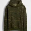 Sudadera con capucha de camuflaje holgada para niño