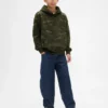 Sudadera con capucha de camuflaje holgada para niño