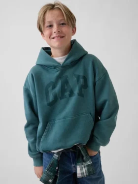 Sudadera con capucha de corte holgado y logotipo Vintagesoft para niños