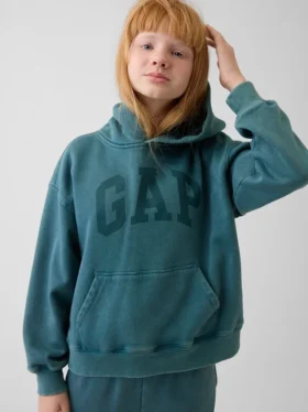 Sudadera con capucha de corte holgado y logotipo Vintagesoft para niños