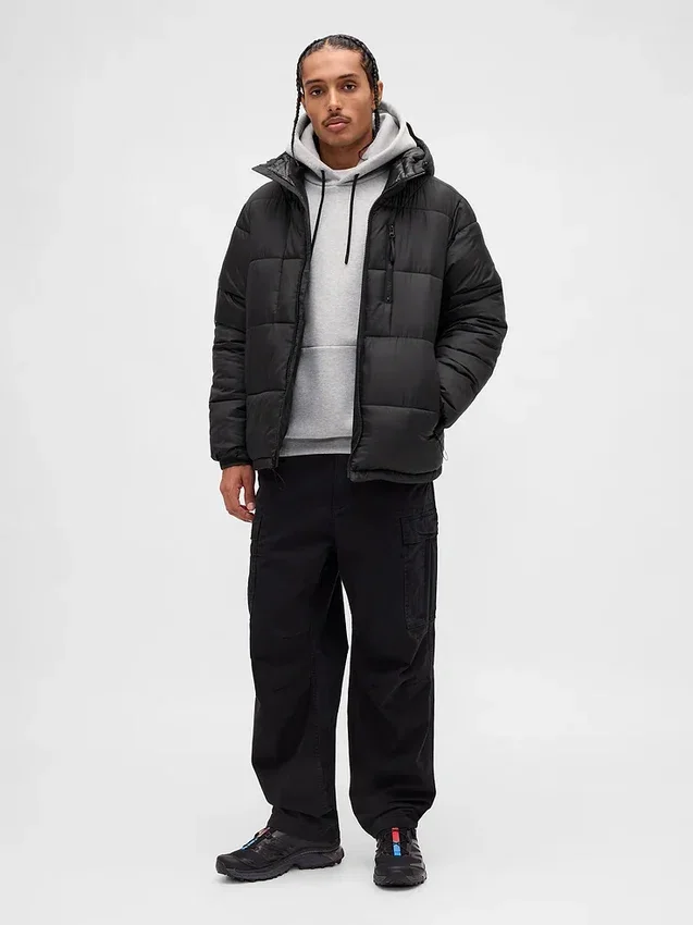 Sudadera con capucha de felpa francesa de peso grueso Hill City
