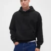 Sudadera con capucha de felpa francesa extra gruesa para adulto