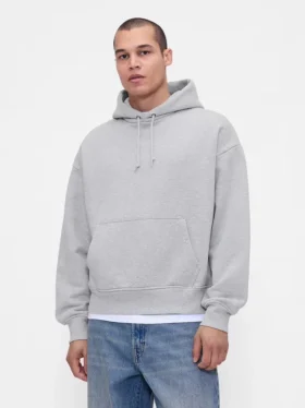 Sudadera con capucha de felpa francesa extra gruesa para adulto