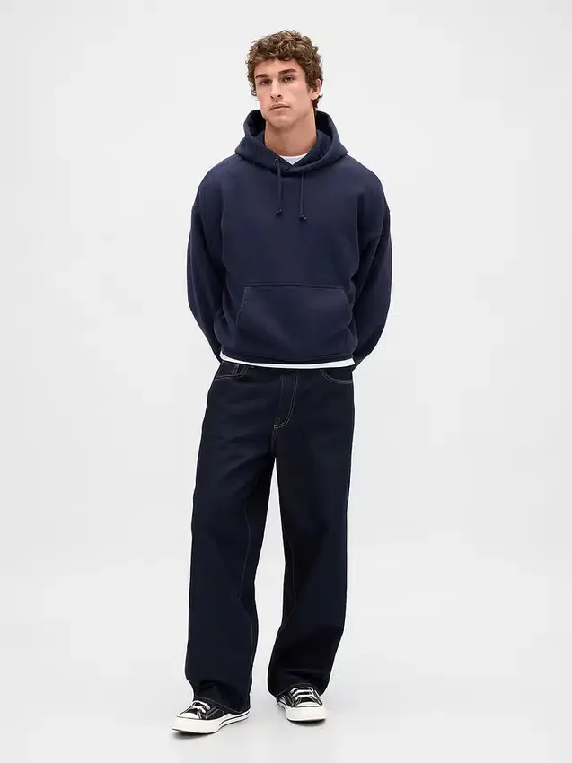 Sudadera con capucha de felpa francesa extra gruesa para adulto